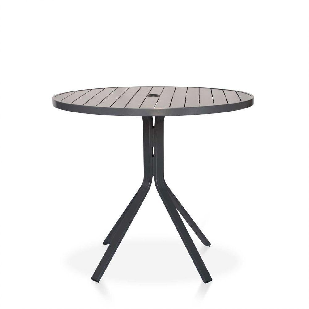 Conjunto 1 Mesa + 4 Cadeiras + 2 Espreguiçadeiras + 1 Mesinha De Centro - Graffite Com Tela Cinza - 3