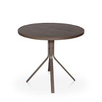 Conjunto 1 Mesa + 4 Cadeiras + 2 Espreguiçadeiras + 1 Mesinha De Centro - Marrom e Café Com Leite - 3