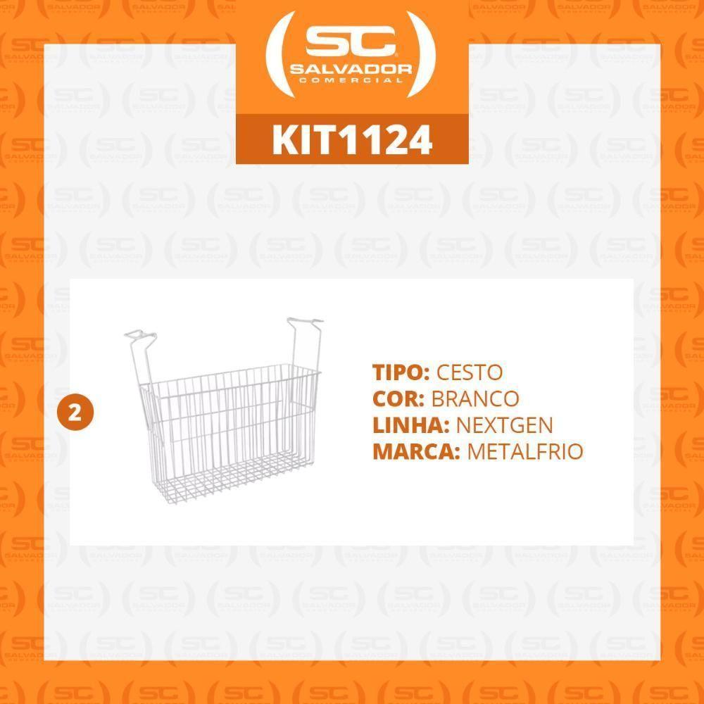 Kit - 2 Cestos Organizador Nextgen Para Freezer Nf E Hf - Metalfrio - 4