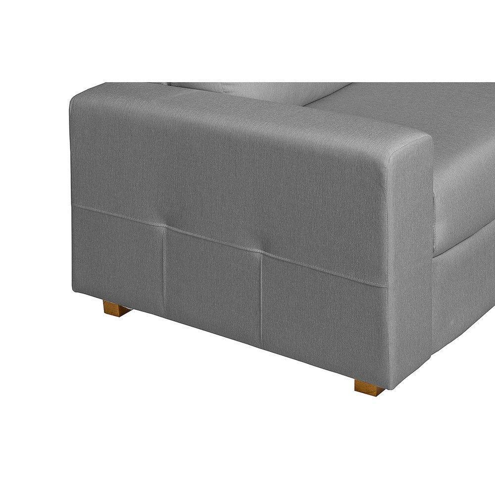 Sofá Maceió Living Com 3 Lugares 2.00M Linho Corriente Cinza - 5