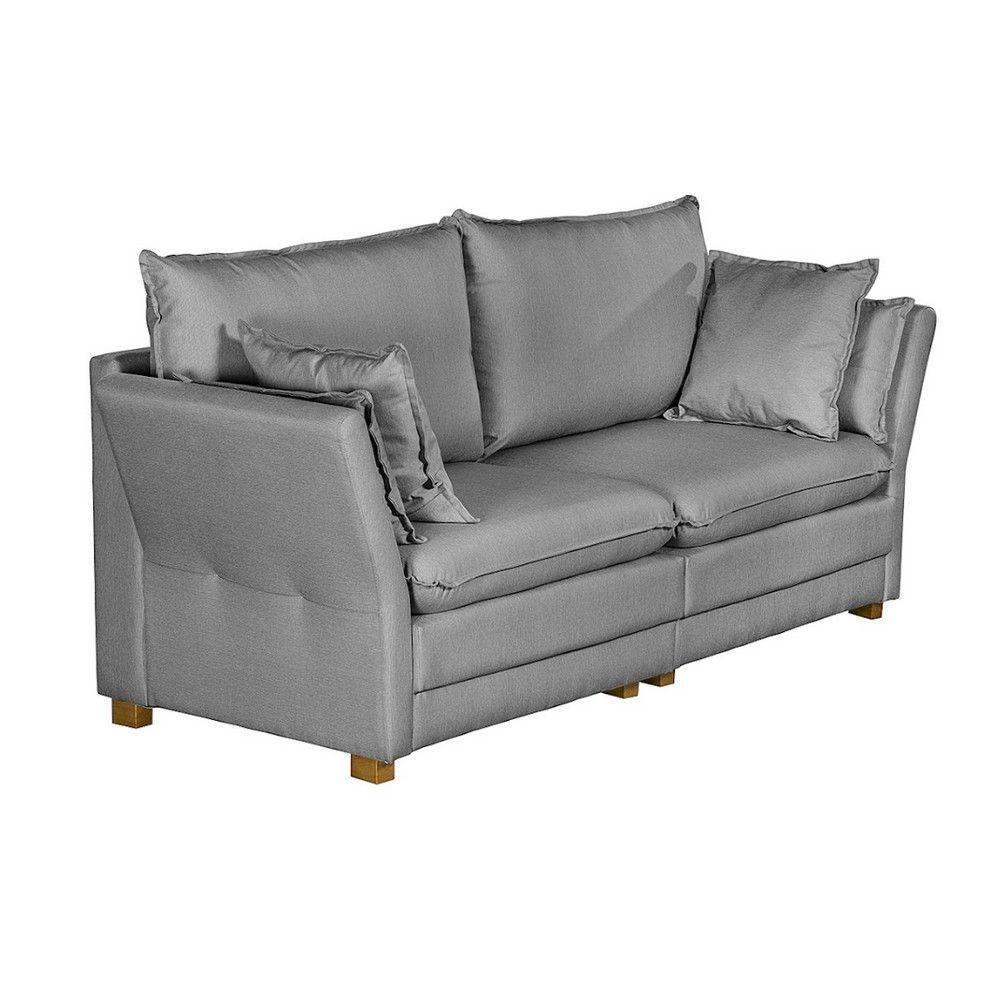 Sofá Natal Living Com 3 Lugares 2.00M Linho Corriente Cinza - 5