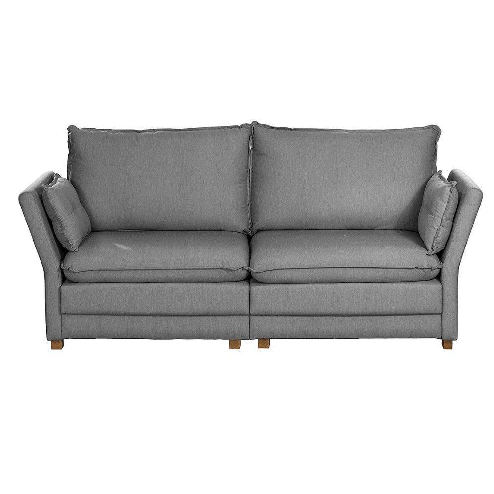 Sofá Natal Living Com 3 Lugares 2.00M Linho Corriente Cinza - 12