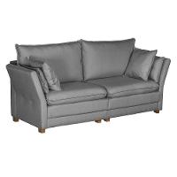 Sofá Natal Living Com 3 Lugares 2.00M Linho Corriente Cinza