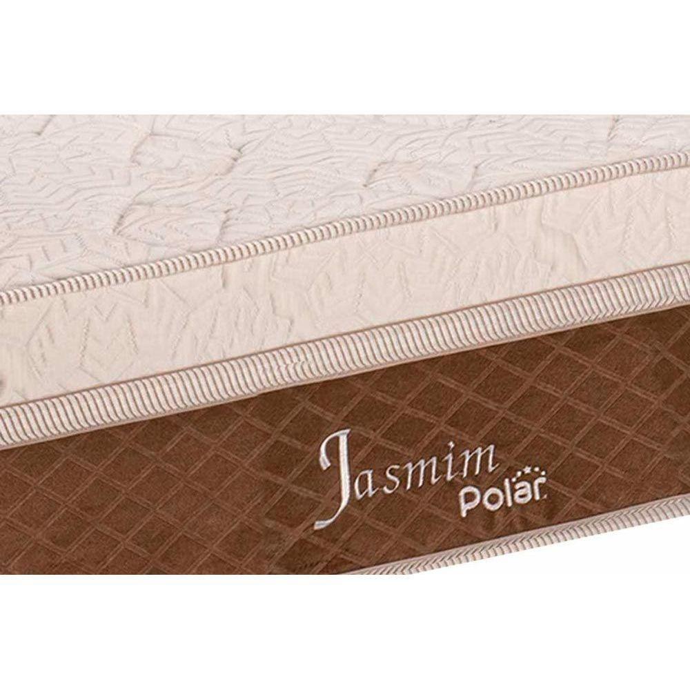 Cama Box Queen: Colchão Molas Ensacadas Polar MasterPocket Jasmim + Base CRC Courano Brown(158x198) - 2
