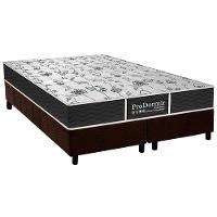 Cama Box King: Colchão Molas Probel Prolastic ProDormir Sleep + Base CRC Suede Marrom(193x203) - 1