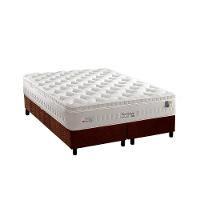 Cama Box King: Colchão Molas Masterpocket Ensacadas Anjos Impressione + Base Marrom(193X203) - 1