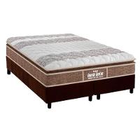 Cama Box King: Colchão Ortopédico Probel D33/EP Guarda Costas Próintense Plus + Base CRC Suede Brown(193x203) - 1