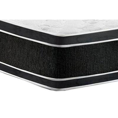 Cama Box Baú King: Colchão Espuma Castor D33 Black E White Double Face + Base Black(193X203)