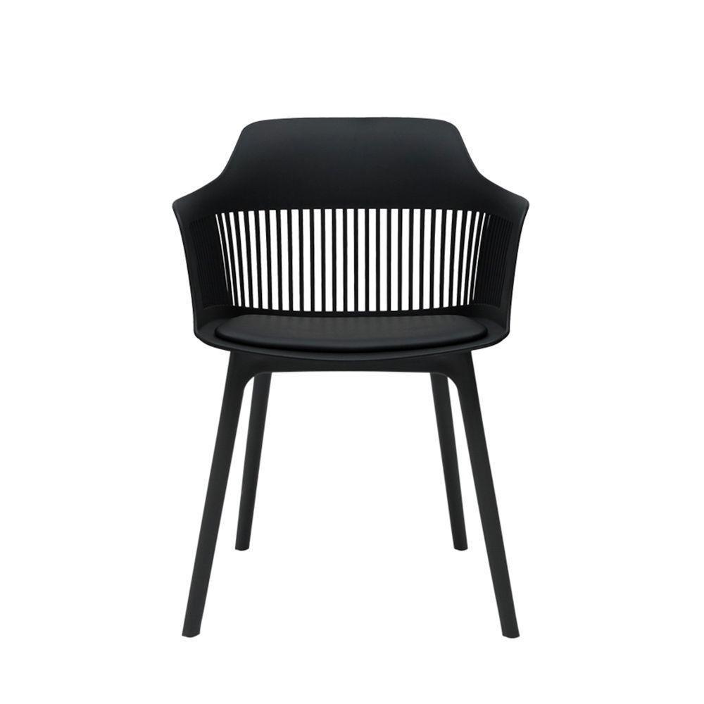 Cadeira Polipropileno Marcela Preta Sala Cozinha Jantar - 5