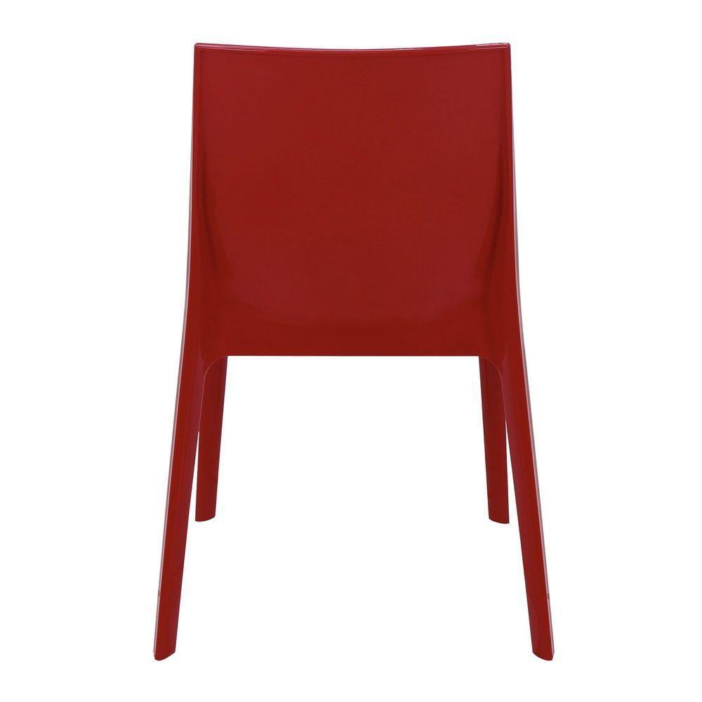 Cadeira Tramontina Alice Polida Vermelha Sem Braços Em Polipropileno Tramontina - 4