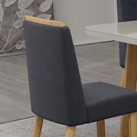 Conjunto 2 Cadeiras Estofadas Para Mesa De Jantar Firenze Bom Pastor