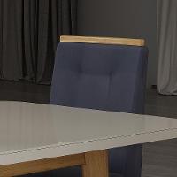 Conjunto 2 Cadeiras Estofadas Para Mesa De Jantar Firenze Bom Pastor - 5