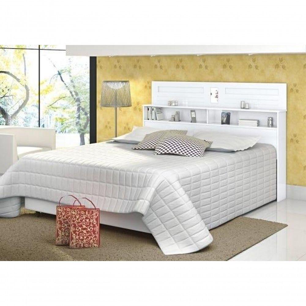 Cabeceira Box Casal Florença 1,60 Branco - Vitamov 0530510 - 1