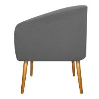 02 Poltronas Luiza Palito Mel Linho Chumbo - 2