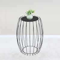 Mesa Apoio Lateral 43 Cm Tampo Vidro Preto Base Metal Preto Nacc Preto Preto - 2