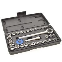 Jogo Chave Catraca Reversível Kit De Soquetes 40 Peças - Fertak - 5