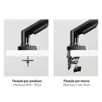 Suporte 2 Monitores 17 A 34 Articulado Pistão A Gás F160 Nb - 3