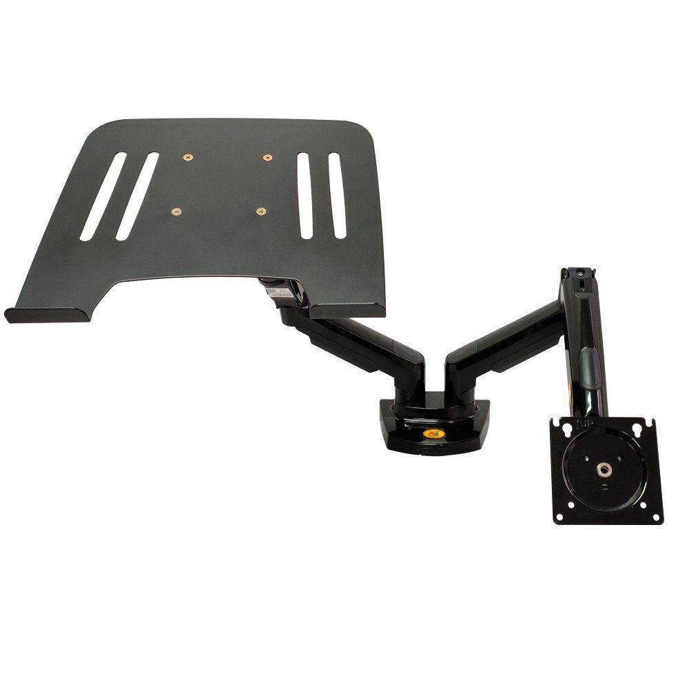 Kit Suporte Articulado Monitor E Notebook Pistão F160 Nb + Bandeja Apoio Nbh-1 - 4