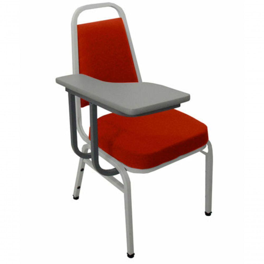 Cadeira Universitária Empilhável Linha Hotel Plus Vermelho. - 1