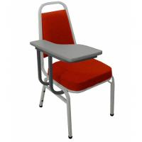 Cadeira Universitária Empilhável Linha Hotel Plus Vermelho. - 1
