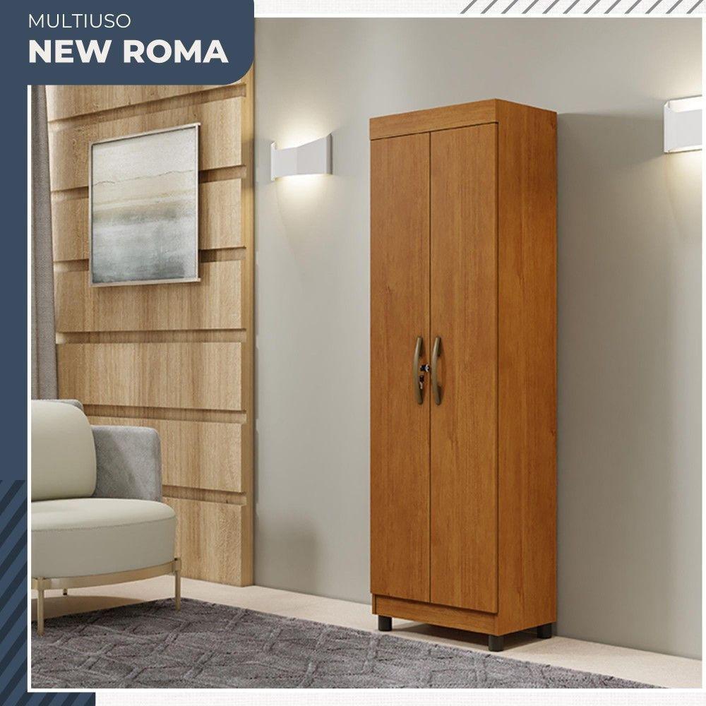 Multiuso New Roma 2 Portas 5 Prateleiras Em Mdp Benetil Móveis Cinamomo - 2