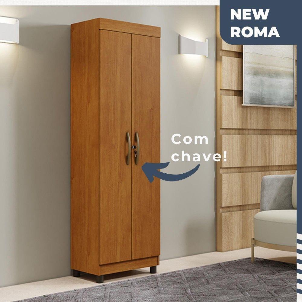 Multiuso New Roma 2 Portas 5 Prateleiras Em Mdp Benetil Móveis Cinamomo - 3