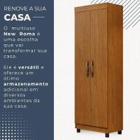 Multiuso New Roma 2 Portas 5 Prateleiras Em Mdp Benetil Móveis Cinamomo