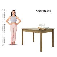 Mesa De Jantar Ditália Com 4 Cadeiras Ja-225 Cor:diamond Diamond