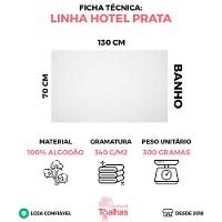 Kit 2 Toalhas De Banho Atacado Macia Direto De Fabrica Prata - Branco