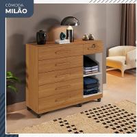 Cômoda Milão 1 Porta 6 Gavetas Em Mdp Benetil Móveis Cinamomo - 8