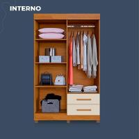 Guarda Roupa Copacabana New 4 Portas 2 Gavetas Com Espelho Benetil Móveis Cinamomo Com Off White - 7