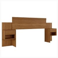 Cabeceira Extensível Master Com 2 Mesas De Cabeceiras 2 Gavetas Benetil Móveis Cinamomo - 1