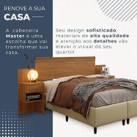 Cabeceira Extensível Master Com 2 Mesas De Cabeceiras 2 Gavetas Benetil Móveis Cinamomo