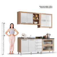 Cozinha Ditália Aspen S/tampo S/pia Carv/branco A58 - 9