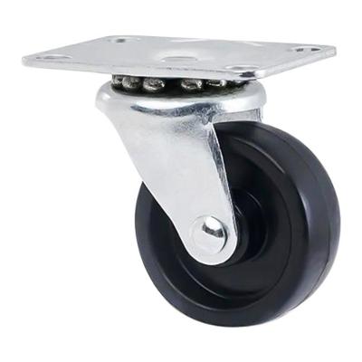 Rodízio Pp Preto Giratório - Fertak 40mm