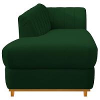 Kit Diva Recamier Vanessa 160cm Lado Esquerdo E 01 Poltrona Laura Suede Cor Verde - 7