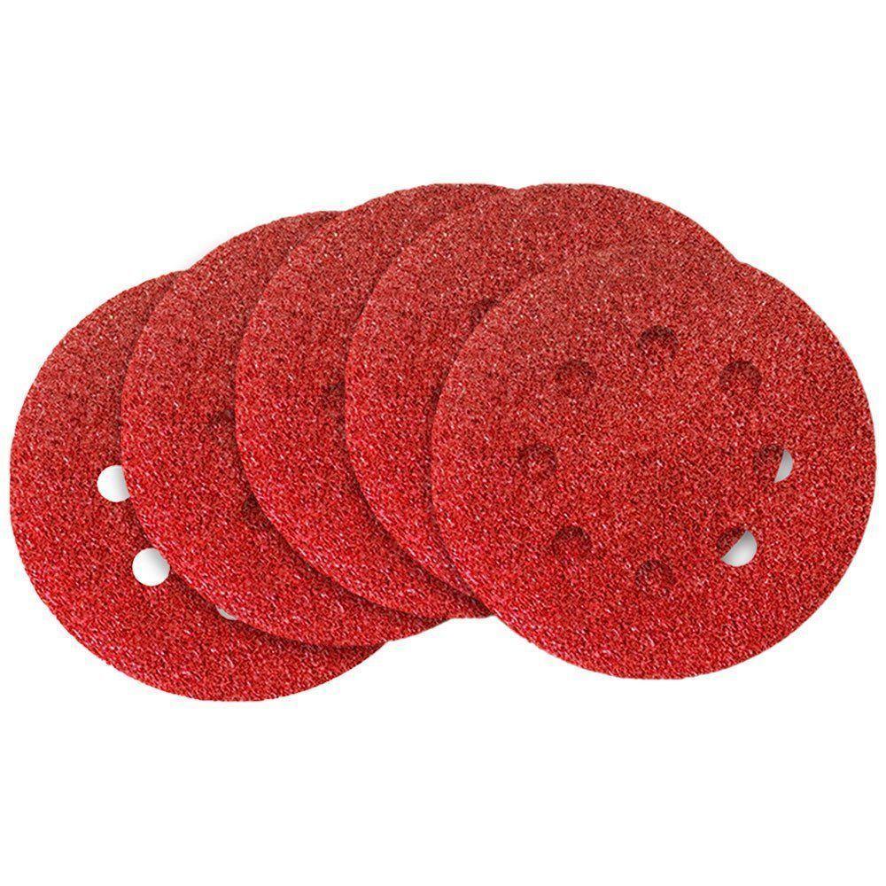 Disco De Lixa Com Velcro 125mm Com Furo - (50 Peças) Fertak 125 Mm - Grao 400 - 1