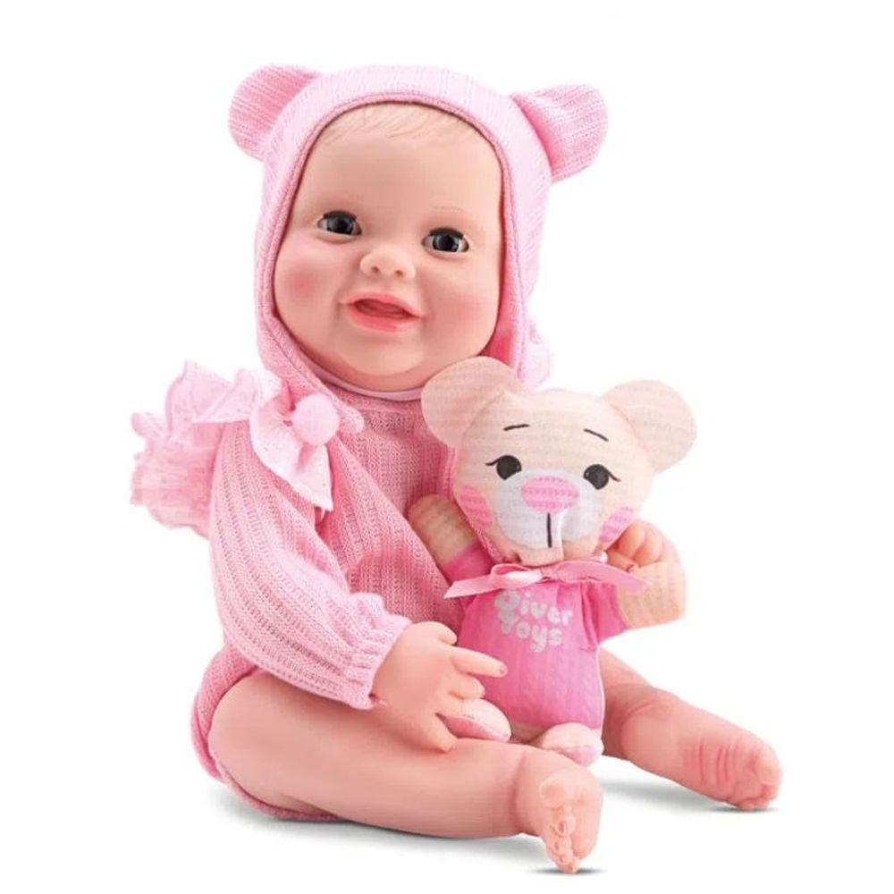 Boneca Diver New Born Collection - Rosa - Divertoys - 1