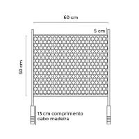 Grelha Para Churrasqueira (l) 60 X (c) 50 Fz - Fundição Petrópolis