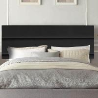 Painel Estofada Argentina 100cm Solteiro Para Cama Box Quarto Suede Preto - 1