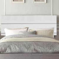 Painel Estofada Argentina 90cm Solteiro Para Cama Box Quarto Suede Branco - 1