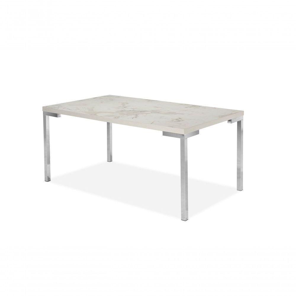 Mesa Com 6 Cadeiras 1,60x0,90 Tampo Mdp Cromado Nobre - 4