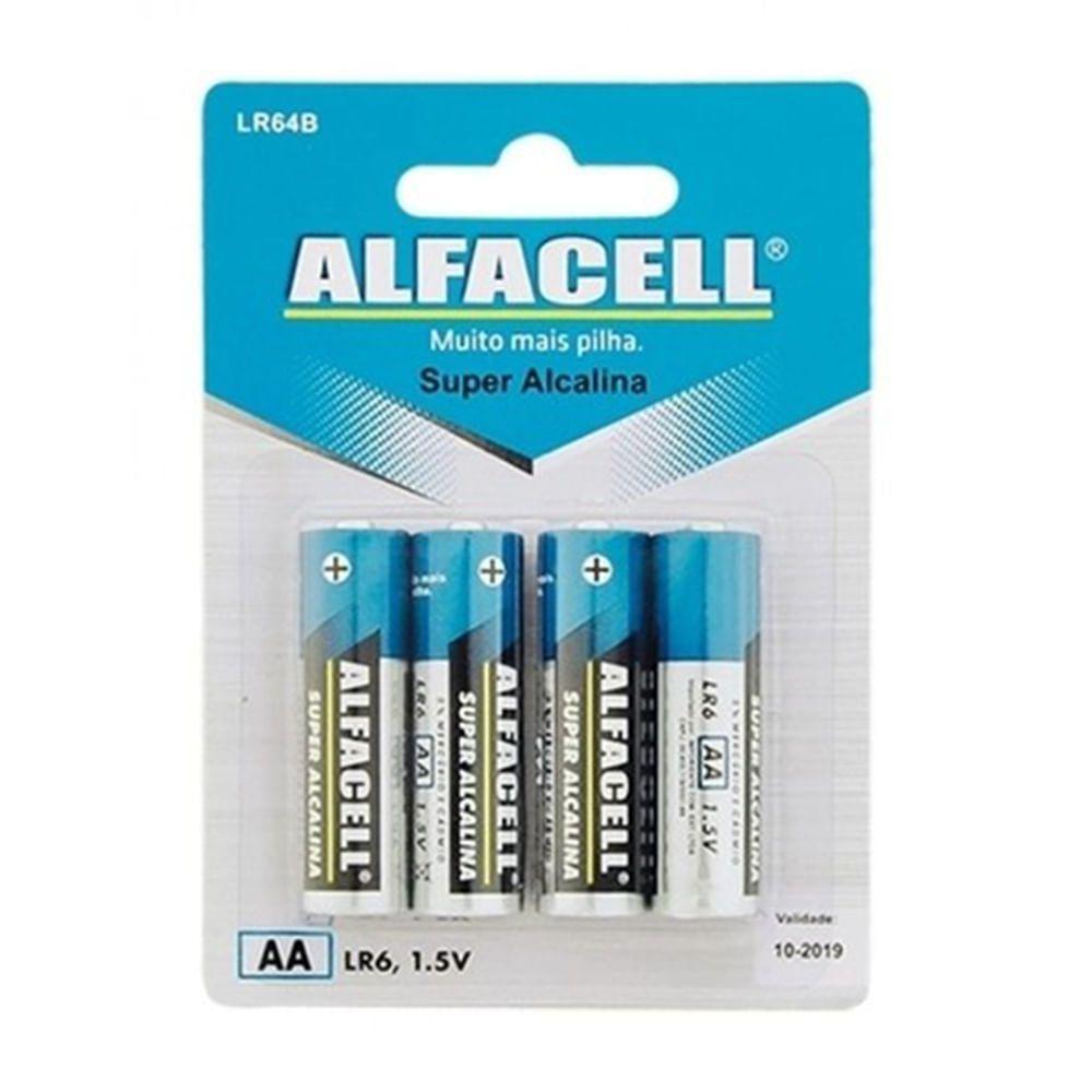 Pilha Alcalina Aa - C/ 4 Unidades - Alfacell - - 1