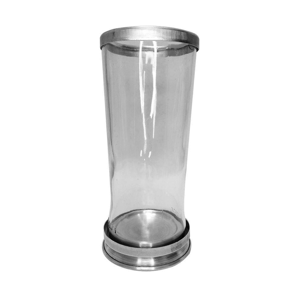 Kit Copo Suporte Vidro Para Vela + 3 Velas Votivas 7 Dias Branca 250g - 3