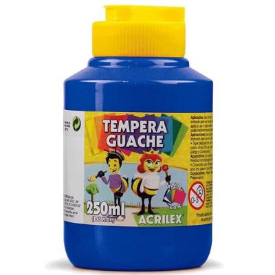 Tinta Guache 250 Ml - Acrilex - Azul Turquesa