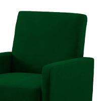 Poltrona Mirella Suede Verde Com Rodízios - D'rossi - 2