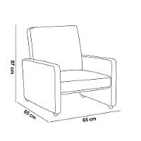 Poltrona Mirella Suede Cinza Com Rodízios - D'rossi - 4