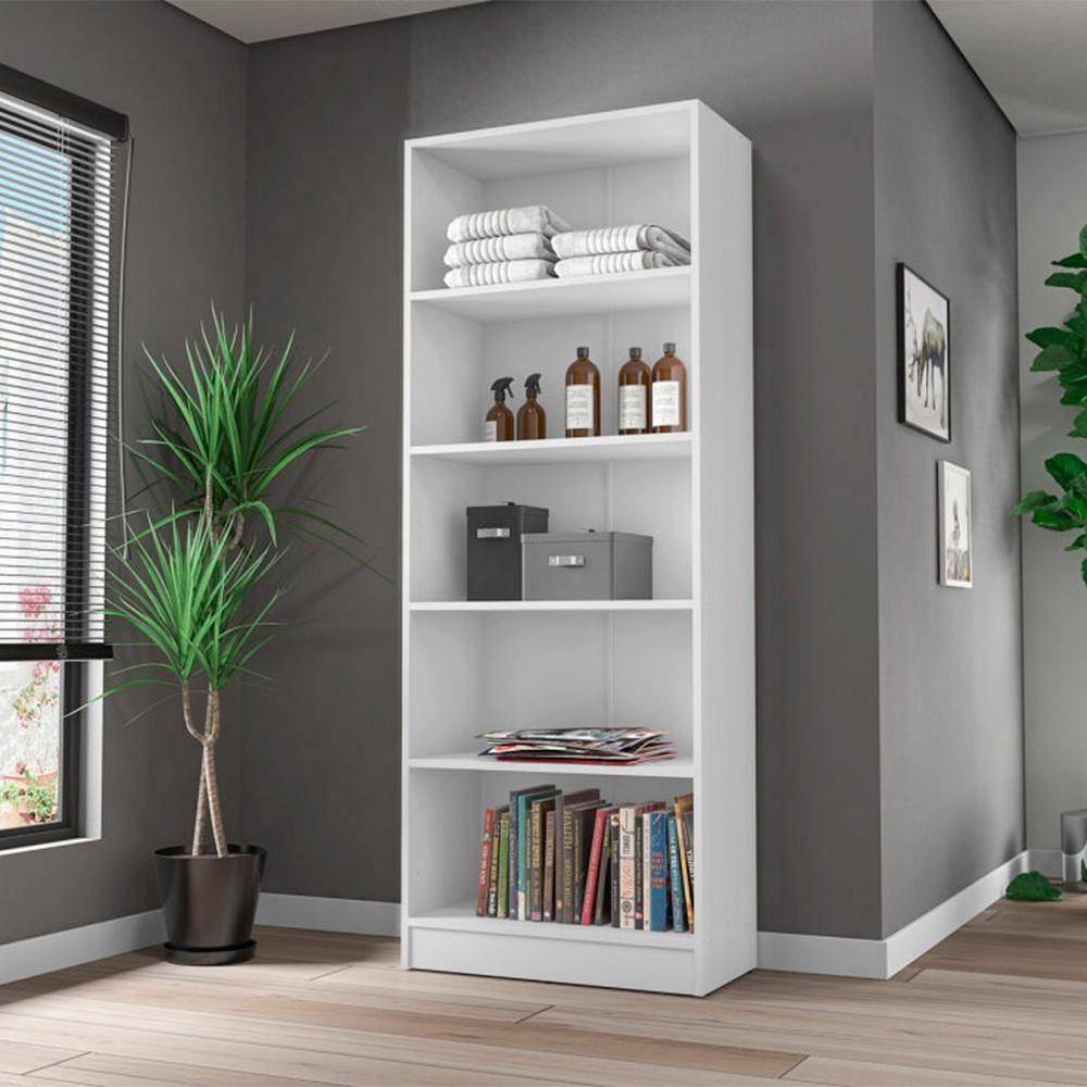 Armario Multiuso 2 Portas 4 Prateleiras Lavanda Kits Paraná Cor:branco White Branco White - 2