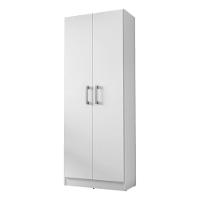 Armario Multiuso 2 Portas 4 Prateleiras Lavanda Kits Paraná Cor:branco White Branco White - 1