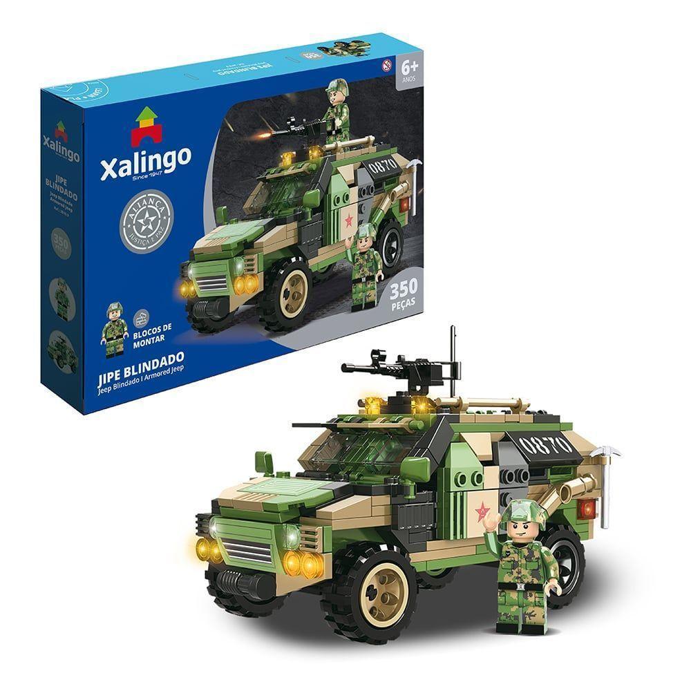 Blocos De Montar Aliança Justiça E Paz Jipe Blindado 350 Peças - 1